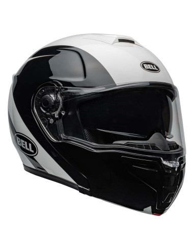 Casco Modular BELL SRT Blanco/Negro Mediano Fibra de Vidrio