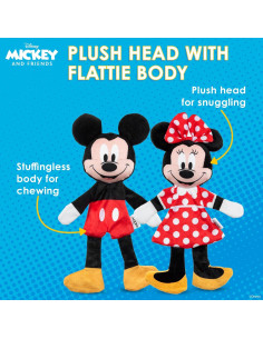 Conjunto 2 Juguetes Peluche Perro Mickey Minnie 34cm 2