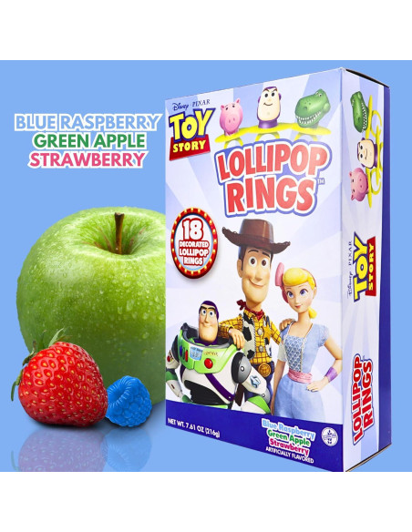 Anillos Lollipop Toy Story Imaginings 3 Paquete de 18 Anillos Lollipop Toy Story Imaginings 3 Paquete de 18