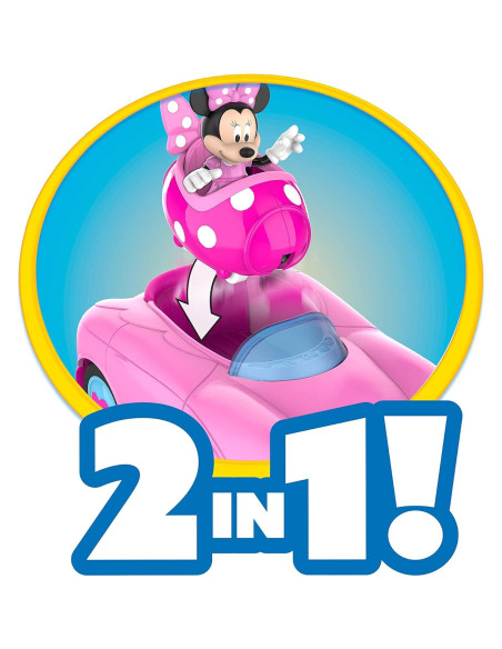 Vehículo Transformador Minnie Mouse Just Play 2 en 1 Vehículo Transformador Minnie Mouse Just Play 2 en 1