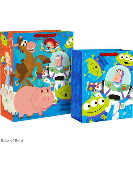 Bolsas de Regalo Hallmark Toy Story 2 Piezas para Niños Bolsas de Regalo Hallmark Toy Story 2 Piezas para Niños