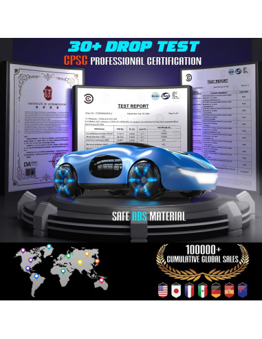Coche RC Stunt AEROQUEST Control por Gestos 360 Azul