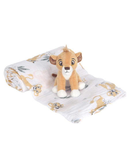 Manta de Envolver y Peluche Rey León Simba Lambs & Ivy Manta de Envolver y Peluche Rey León Simba Lambs & Ivy