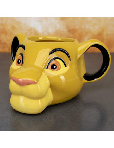 Taza 3D Simba Paladone Cerámica 550ml Disney