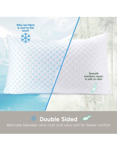 Almohadas Refrigerantes Nestl Queen 2 Piezas Espuma Gel
