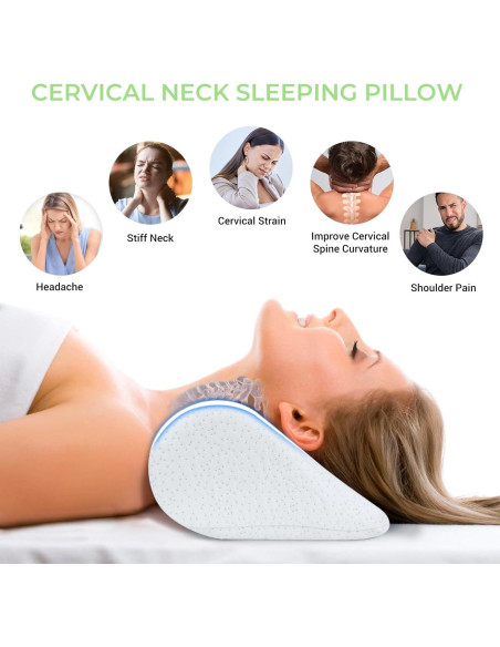 Almohada Cervical COOLBEBE Espuma de Memoria Estándar Almohada Cervical COOLBEBE Espuma de Memoria Estándar