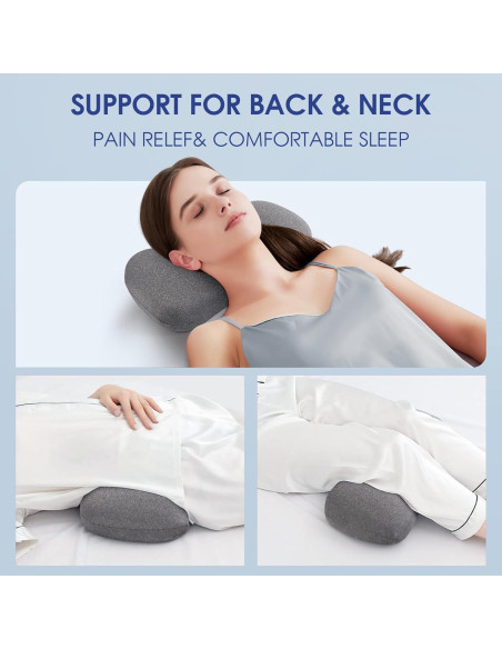 Almohada Cervical COMFYTHERA Espuma Viscoelástica 46x20 cm Almohada Cervical COMFYTHERA Espuma Viscoelástica 46x20 cm