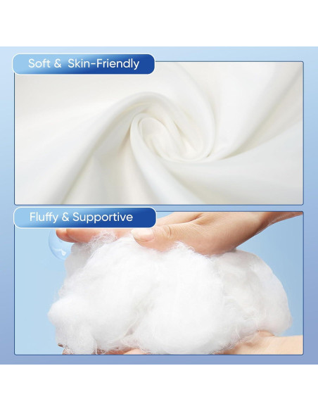 Almohada para Rodillas MINUPWELL 100% Algodón Blanca Almohada para Rodillas MINUPWELL 100% Algodón Blanca