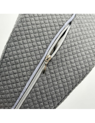 Funda de almohada LeoTube para soporte de piernas - Gris