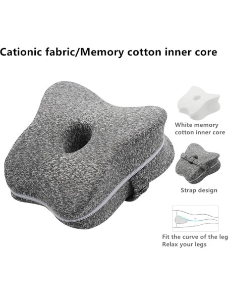 Cojín de Soporte para Rodillas Cozy BoSpin Gris Cojín de Soporte para Rodillas Cozy BoSpin Gris