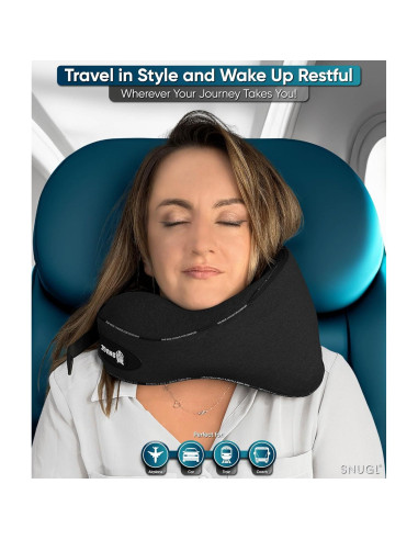 Almohada de Viaje SNUGL para Cuello Espuma con Memoria
