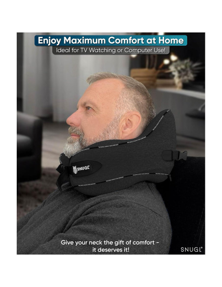 Almohada de Viaje SNUGL para Cuello Espuma con Memoria Almohada de Viaje SNUGL para Cuello Espuma con Memoria