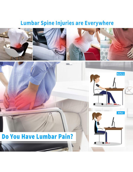 Almohada Lumbar ANTETOKO Espuma de Memoria Ergonómica Almohada Lumbar ANTETOKO Espuma de Memoria Ergonómica