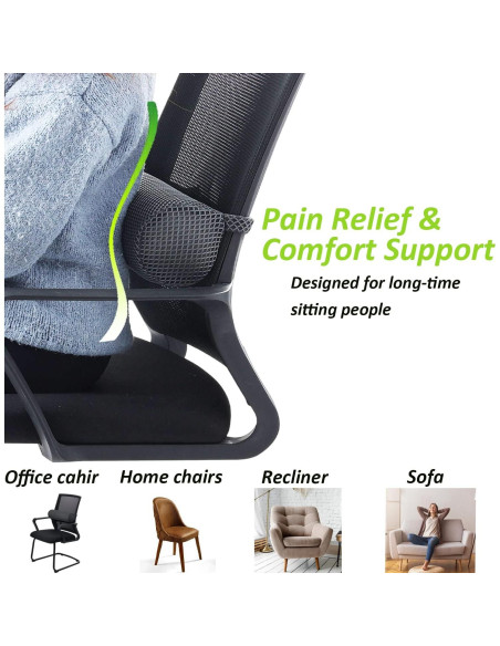 Almohada Lumbar Esme L&H 3D Soporte para Espalda 40x12 cm Almohada Lumbar Esme L&H 3D Soporte para Espalda 40x12 cm