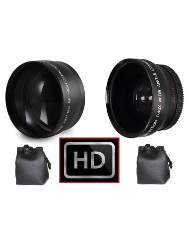 Kit de Lentes Gran Angular y Telephoto Pro Ser 43mm para Canon EOS M