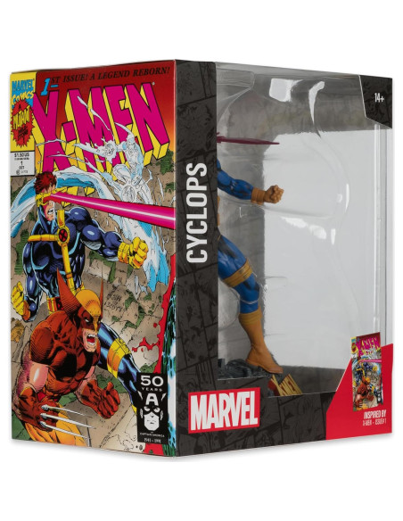 McFarlane Toys X-Men Cíclope Coleccionable 1:10 con Escena McFarlane Toys X-Men Cíclope Coleccionable 1:10 con Escena