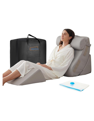 Juego de 4 Almohadas en Cuña BIEEZZK Espuma Viscoelástica