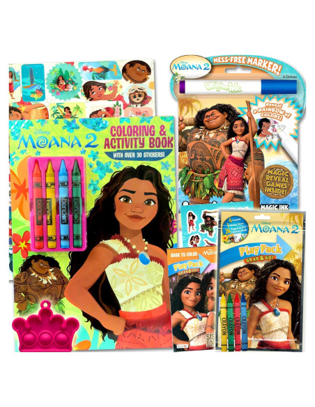 Conjunto de Actividades y Colorear Disney Moana 2 Bendon Conjunto de Actividades y Colorear Disney Moana 2 Bendon