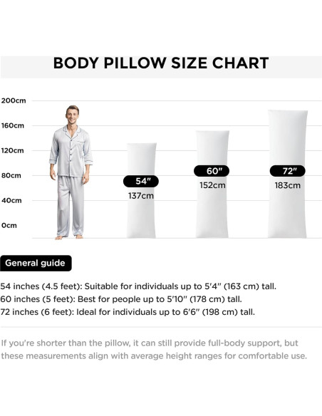 Almohada Corporal Acanva Fluffy 50,8x182,9 cm Blanca Almohada Corporal Acanva Fluffy 50,8x182,9 cm Blanca