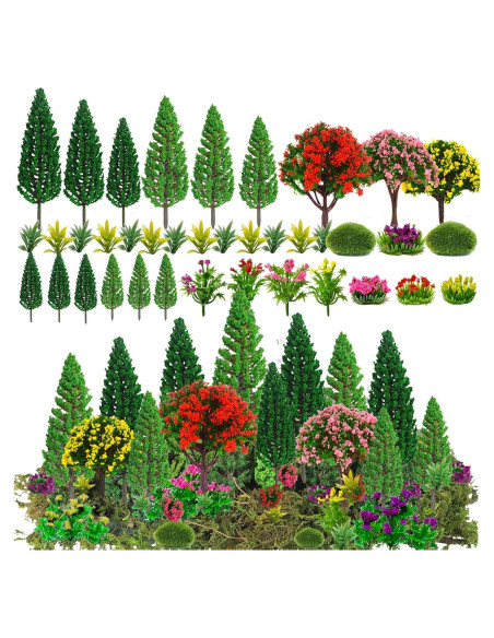 32 Piezas Árboles Artificiales Zofusaier para Diorama 32 Piezas Árboles Artificiales Zofusaier para Diorama