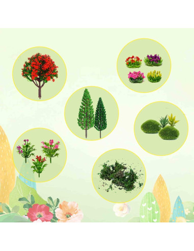 32 Piezas Árboles Artificiales Zofusaier para Diorama