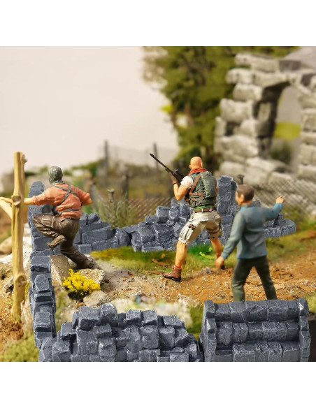 Ruinas de Pared de Piedra Warmtree - 10 Piezas para Diorama Ruinas de Pared de Piedra Warmtree - 10 Piezas para Diorama