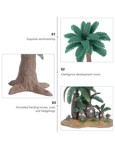 Árbol de Palma Artificial Toyvian 24x17 cm Verde Decoración