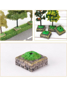 20 Piezas Mini Árboles de Resina SEWACC para Paisajismo 2