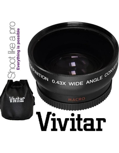 Kit de Lentes Gran Angular y Telephoto Pro Ser 43mm para Canon EOS M