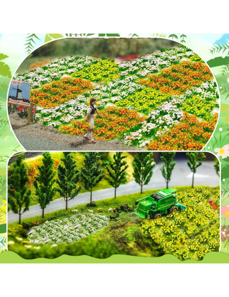 80 Pcs Flores Miniatura Autoadhesivas Warmtree para Diorama 80 Pcs Flores Miniatura Autoadhesivas Warmtree para Diorama