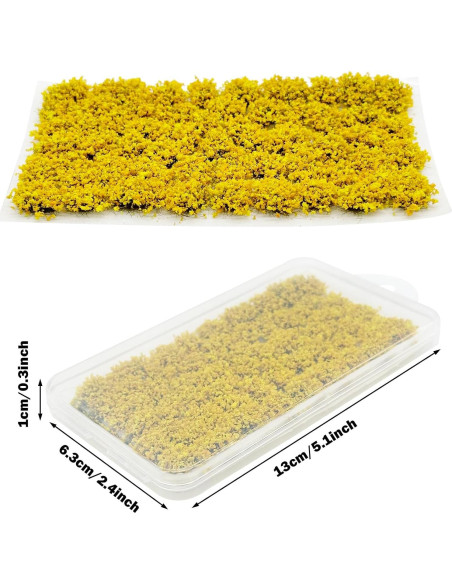 Grupo de Flores Estáticas Amarillas Attuslla 53 Piezas 6 cm Grupo de Flores Estáticas Amarillas Attuslla 53 Piezas 6 cm