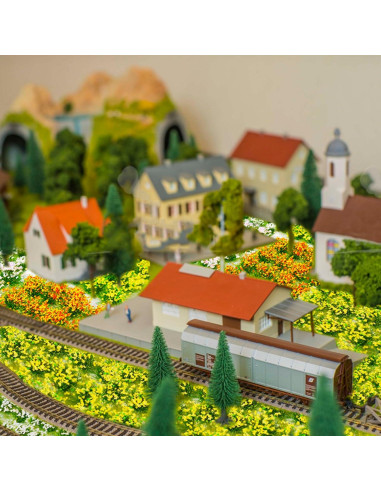 80 Pcs Flores Miniatura Autoadhesivas Warmtree para Diorama