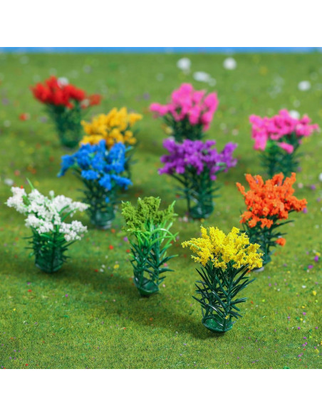 Yetaha 50 Piezas Mini Grupos de Flores Coloridas para Modelos Yetaha 50 Piezas Mini Grupos de Flores Coloridas para Modelos