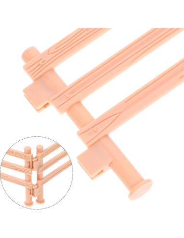 Cerca Miniatura de Granja Toyvian 20 Piezas PVC Rosa Dorado