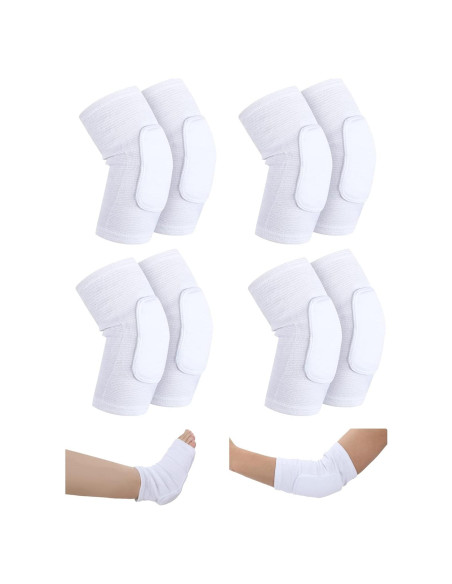 Protectores de Codo y Talón Sosation 8 Pcs Tejido Elástico M Protectores de Codo y Talón Sosation 8 Pcs Tejido Elástico M