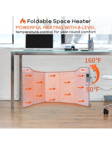 Calentador Eléctrico Plegable ESSUNTIAL 71C para Oficina y Hogar