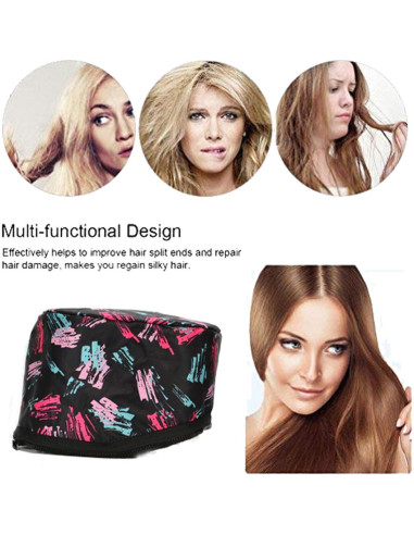 Gorro de Tratamiento Térmico YINUO para Cabello Negro
