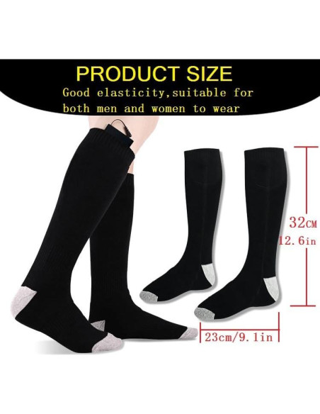 Calcetines Calentados ANSOZLEE Unisex Recargables 5000mAh Calcetines Calentados ANSOZLEE Unisex Recargables 5000mAh