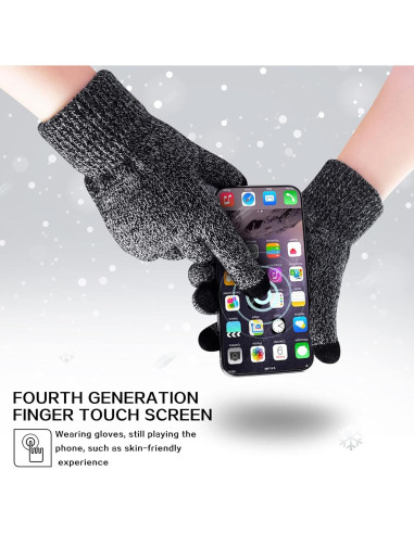 Guantes Calentados USB Grises para Hombre y Mujer