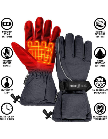 Guantes de Nieve Calentados ActionHeat - Eléctricos Unisex Guantes de Nieve Calentados ActionHeat - Eléctricos Unisex