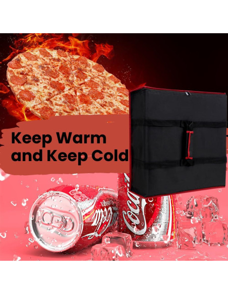 Bolsa de Entrega de Pizza TOGETRUE 50,8x50,8 cm Aislada Bolsa de Entrega de Pizza TOGETRUE 50,8x50,8 cm Aislada