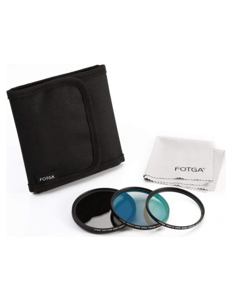 Kit de Filtros de Lente Fotga 43mm ND Variable + UV + CPL Kit de Filtros de Lente Fotga 43mm ND Variable + UV + CPL