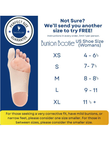 Corrector de Juanetes Bunion Bootie Pie Izquierdo Medio