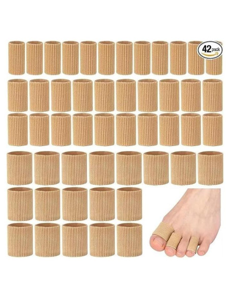 Protectores de Dedos de Gel YEAJOIN - 42PCS Almohadillas para Callos Protectores de Dedos de Gel YEAJOIN - 42PCS Almohadillas para Callos