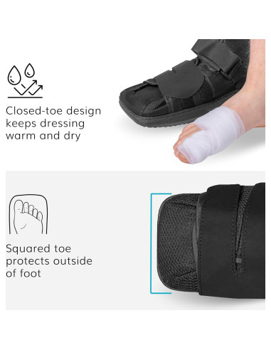 Zapato Médico BraceAbility Punta Cerrada para Fractura M