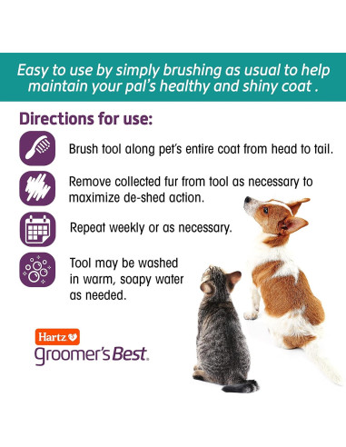 Cepillo Desenredante para Perros Hartz Groomer's Best