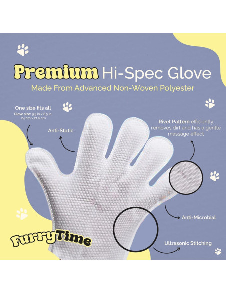 Guantes de Limpieza para Mascotas FURRYTIME 30 Unidades Guantes de Limpieza para Mascotas FURRYTIME 30 Unidades