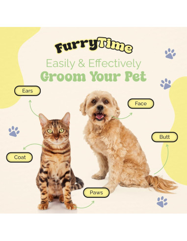 Guantes de Limpieza para Mascotas FURRYTIME 30 Unidades
