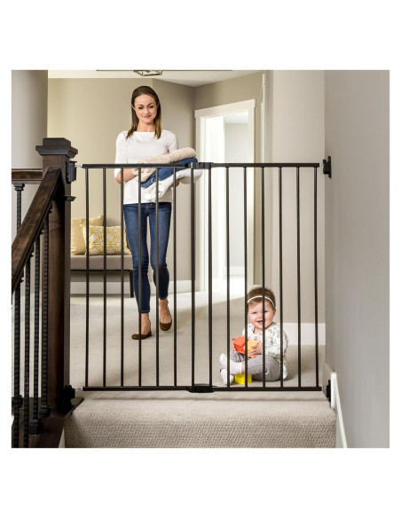 Puerta de Seguridad para Bebés Regalo 61-102 cm Negra Puerta de Seguridad para Bebés Regalo 61-102 cm Negra