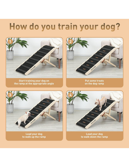 Rampa para Perros SweetBin 99 cm Ajustable Antideslizante Rampa para Perros SweetBin 99 cm Ajustable Antideslizante